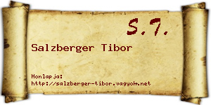 Salzberger Tibor névjegykártya