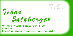 tibor salzberger business card